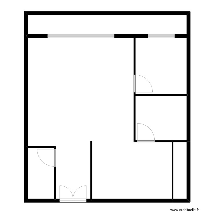 Jouve. Plan de 5 pièces et 160 m2