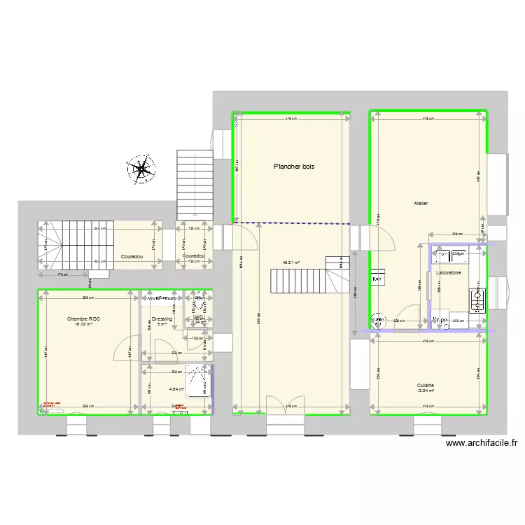 Rocles RDC Isolation. Plan de 