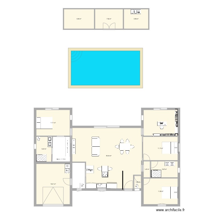 maison1. Plan de 0 pièce et 0 m2