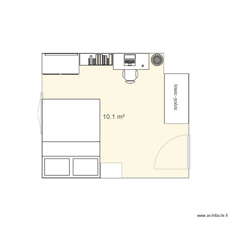 ma chambre 2. Plan de 0 pièce et 0 m2