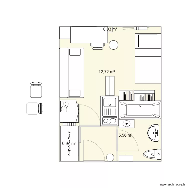 Studio fac habitat. Plan de Studio fac habitat. Plan de