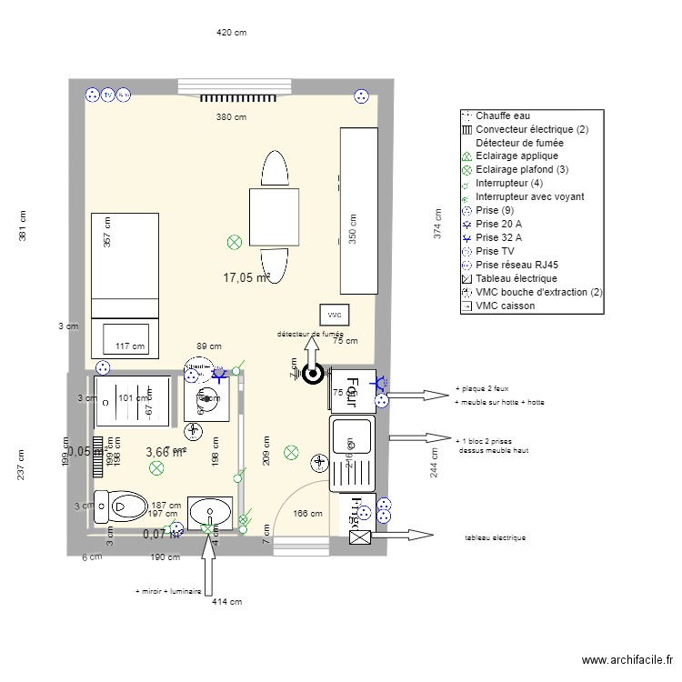 M ARNOUX Eme version SDB. Plan de 0 pièce et 0 m2