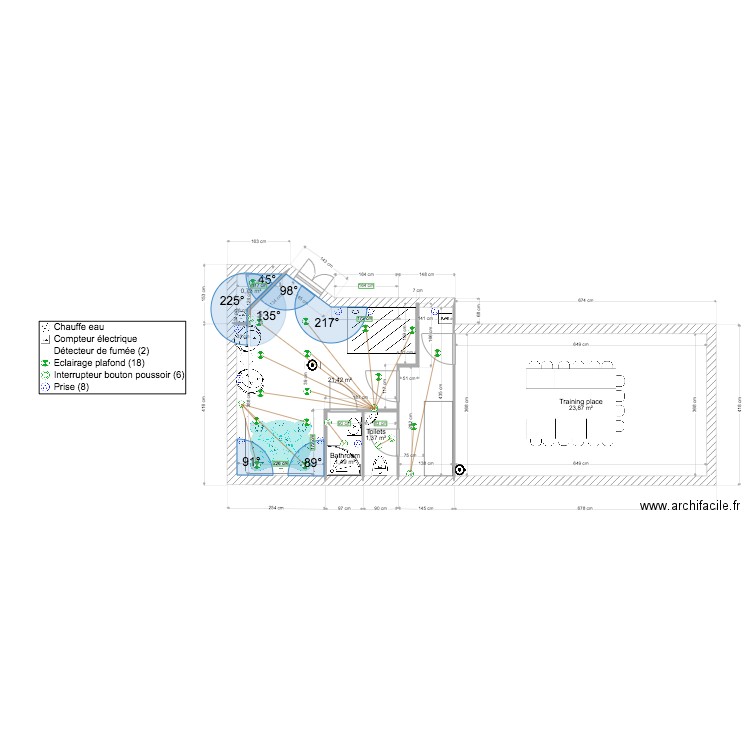 Plan Electrique Institut Liyah Paris SOUS SOL. Plan de 0 pièce et 0 m2