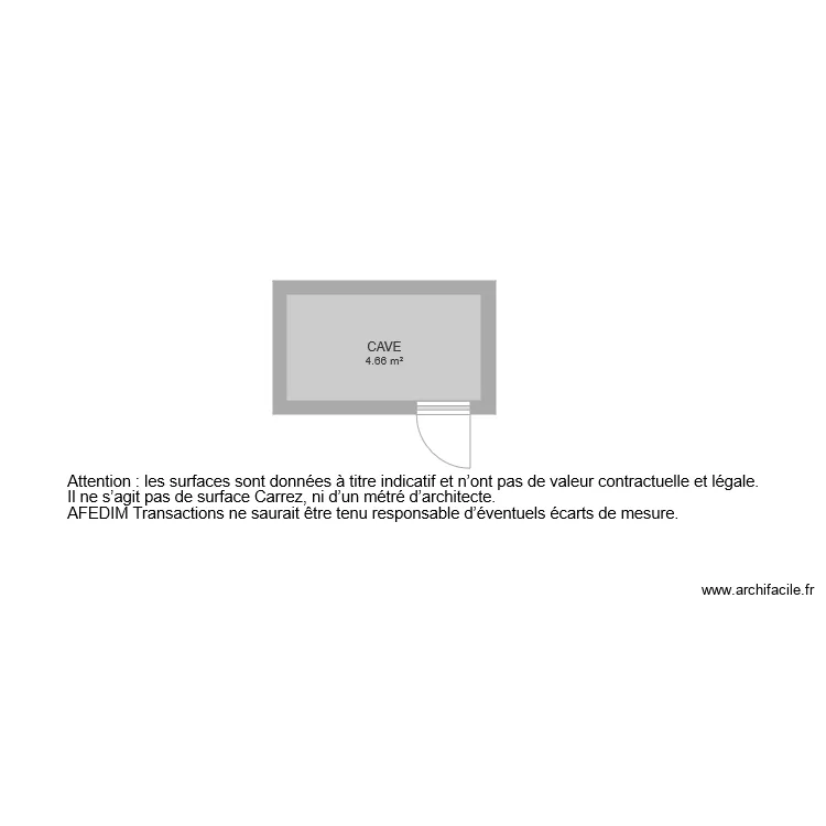 BI 4537 CAVE. Plan de 