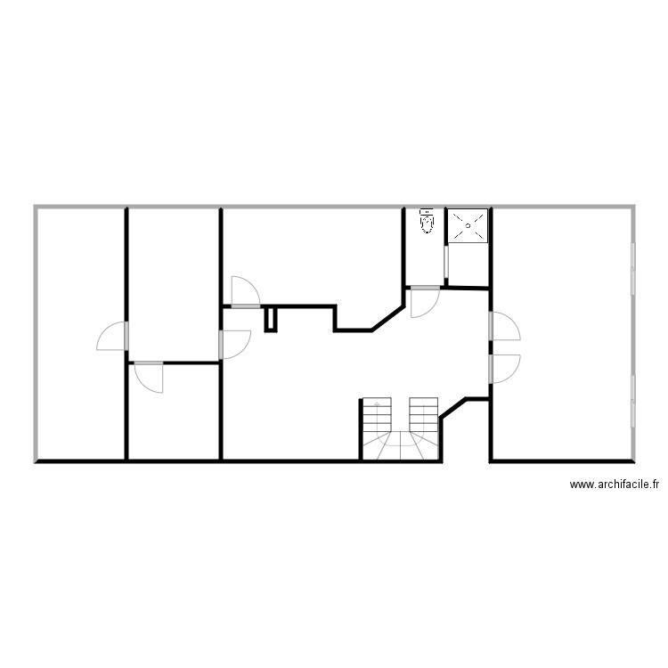 SIMON VICHY ETAGE. Plan de 9 pièces et 115 m2