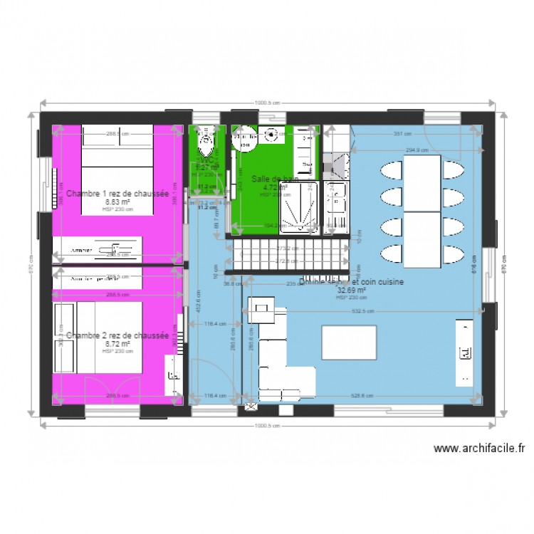 Chalet bois avec mézannie modifié. Plan de 0 pièce et 0 m2