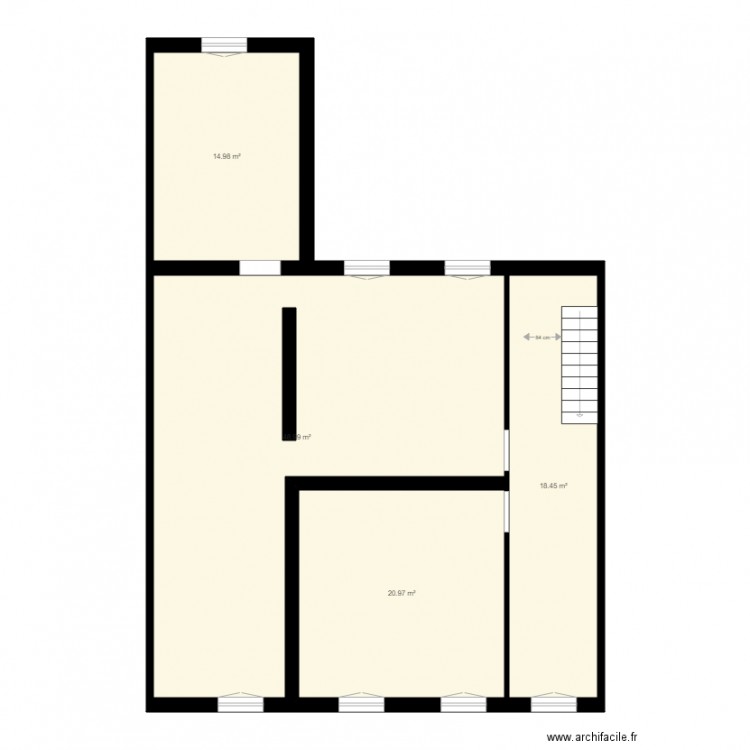 station B l C etage. Plan de 0 pièce et 0 m2