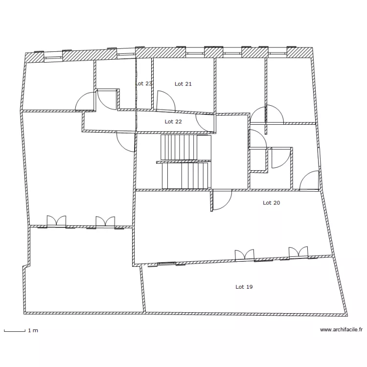 Plan 1er &eacute;tage. Plan de 