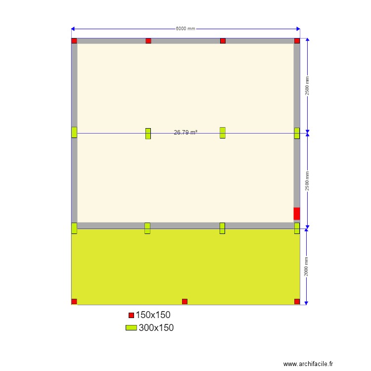 30 6 lepeshki svai. Plan de 0 pièce et 0 m2