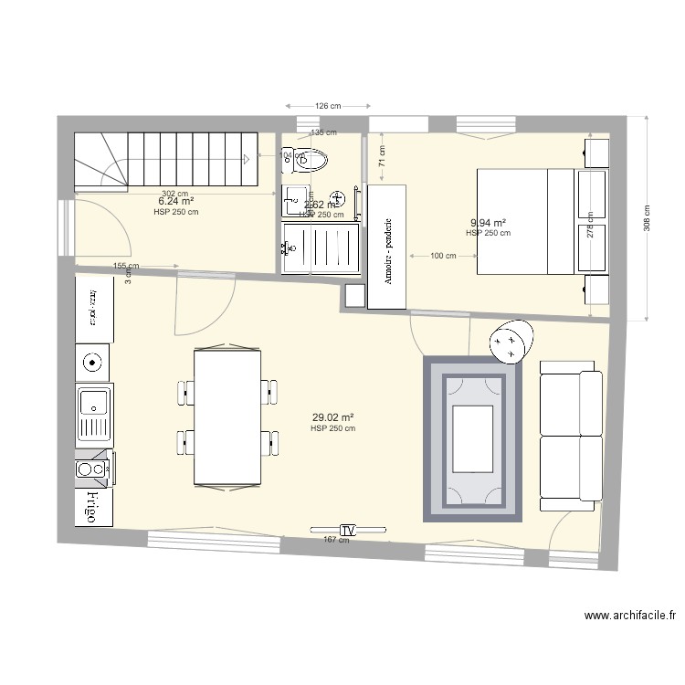 rdc projet V11. Plan de 0 pièce et 0 m2