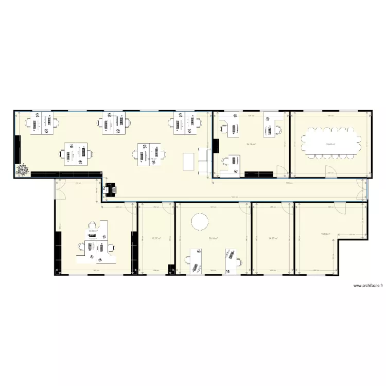 Bureaux Nanterre Version 2. Plan de 