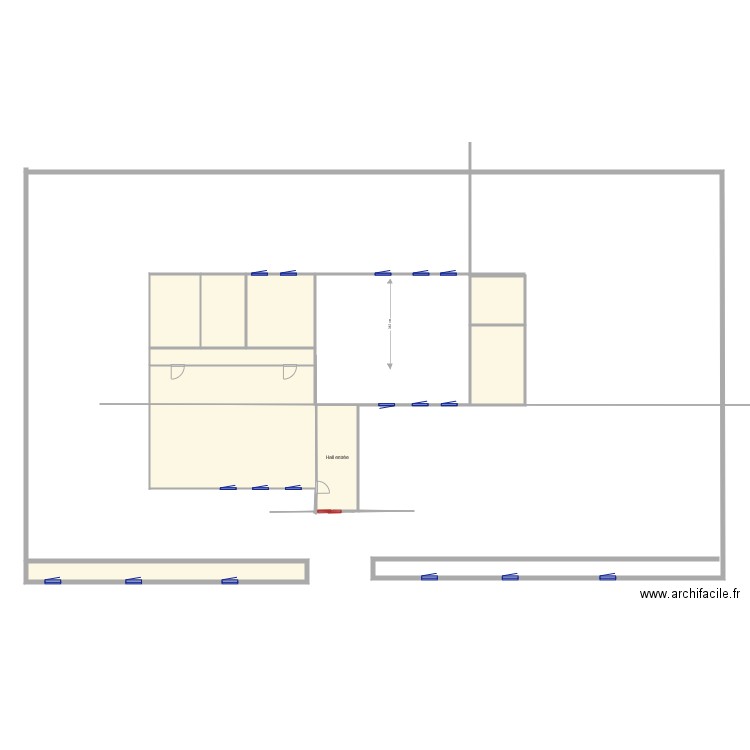 Plan Asile Intérieur RDC. Plan de 0 pièce et 0 m2