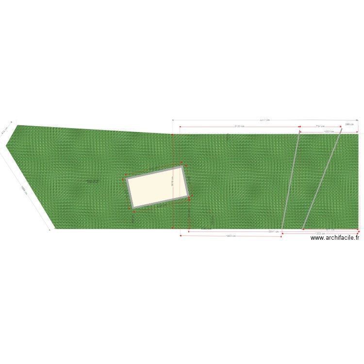 terrain flat vide et cotation. Plan de 0 pièce et 0 m2