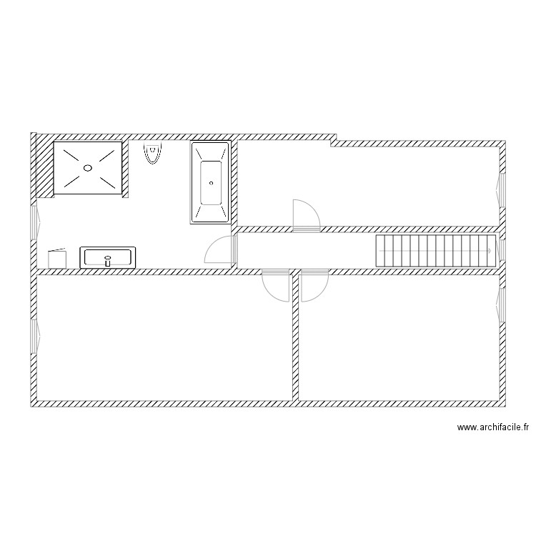 etage 141. Plan de 4 pièces et 79 m2