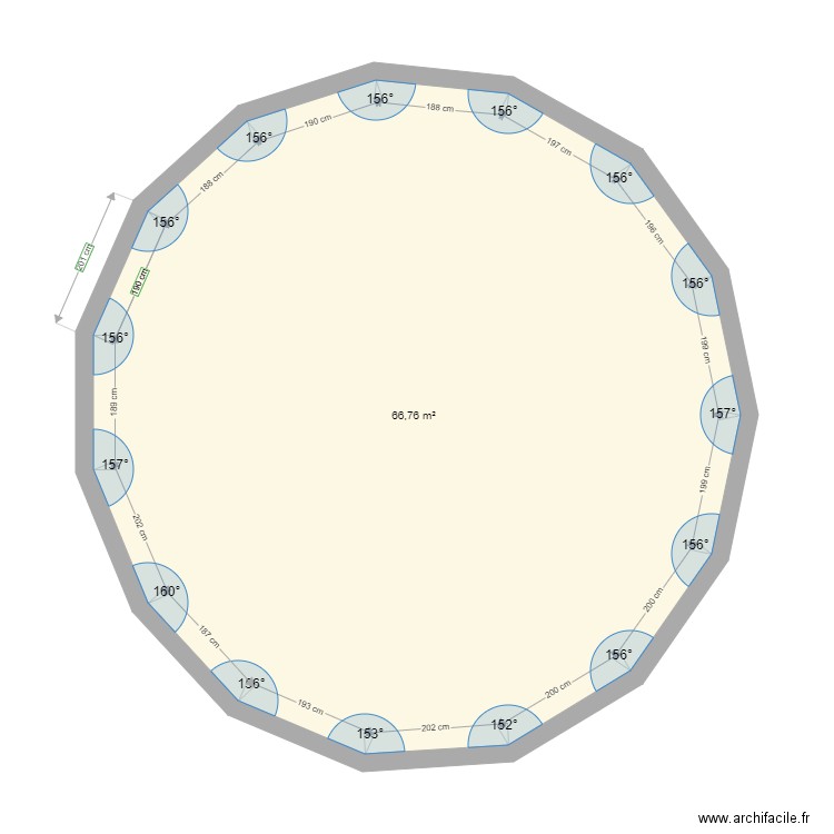 essai2. Plan de 1 pièce et 67 m2