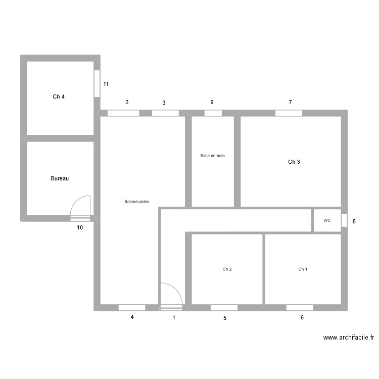 Grenier. Plan de 0 pièce et 0 m2