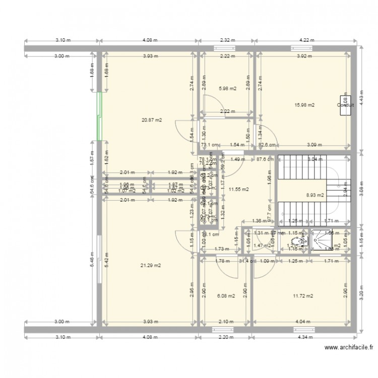 AUDIT ETAGE avec ouvertures. Plan de 0 pièce et 0 m2