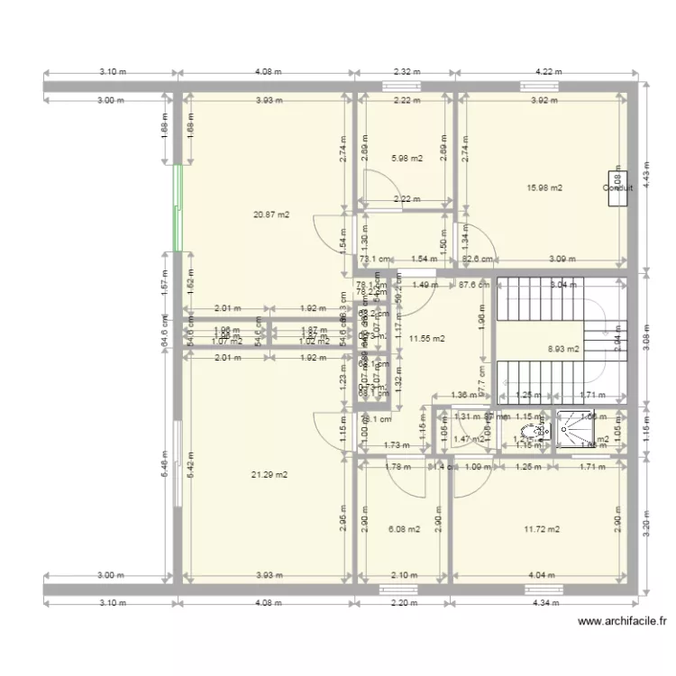 AUDIT ETAGE avec ouvertures. Plan de AUDIT ETAGE avec ouvertures. Plan de