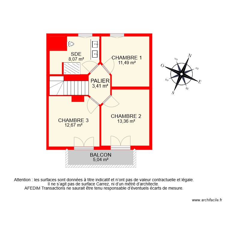 BI 7424 ETAGE . Plan de 0 pièce et 0 m2