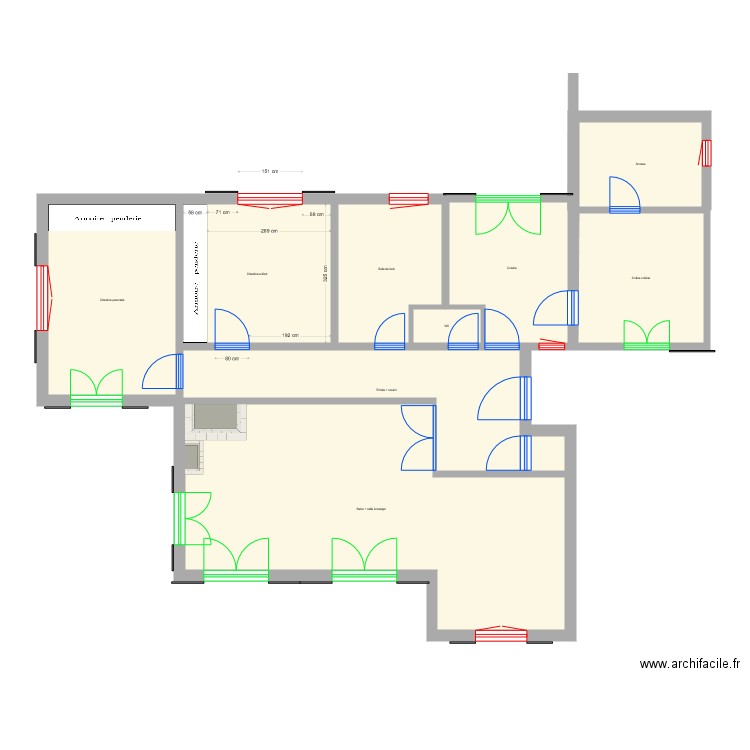 Plan maison Cap Agde Chambre LH du 26 juillet 2020. Plan de 0 pièce et 0 m2