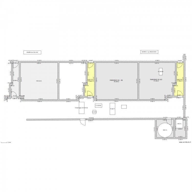 Bat C 1SS C5-C6. Plan de 0 pièce et 0 m2