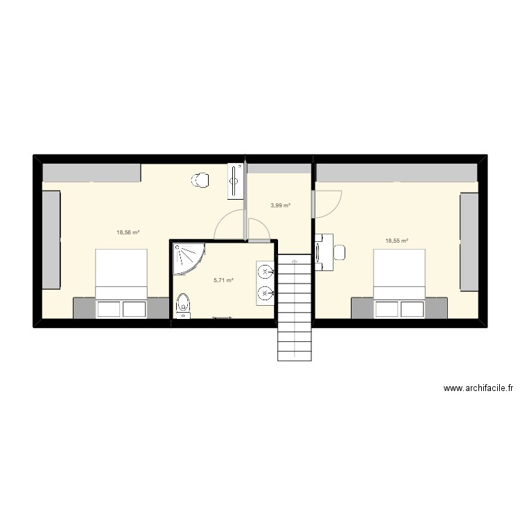 combles. Plan de 0 pièce et 0 m2