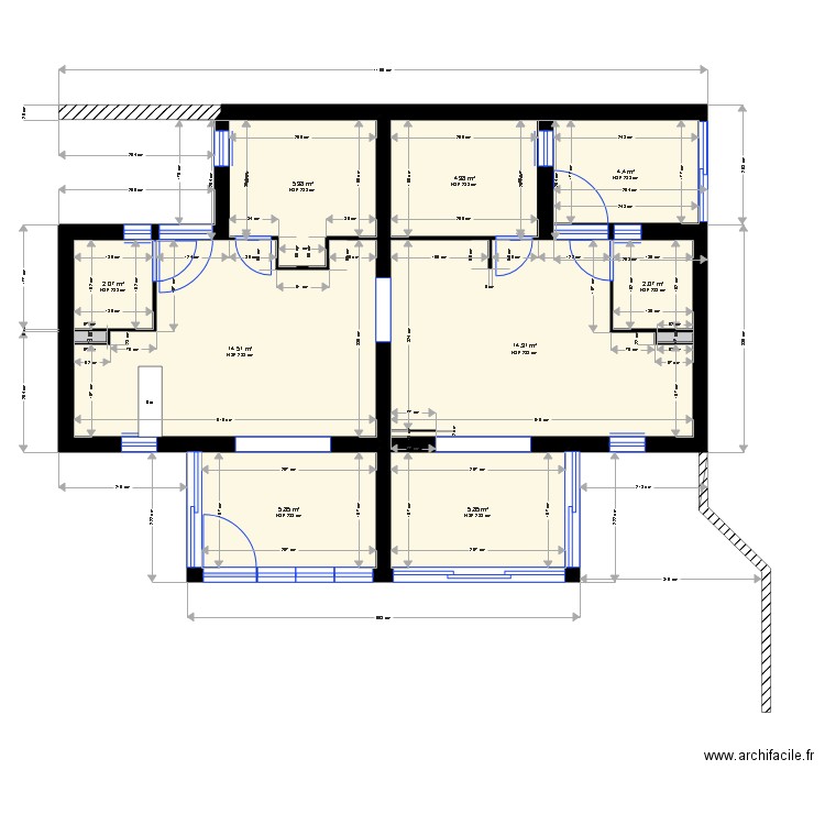 DAVID CLOISONS. Plan de 0 pièce et 0 m2