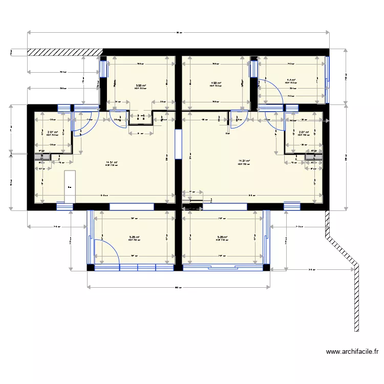 DAVID CLOISONS. Plan de 