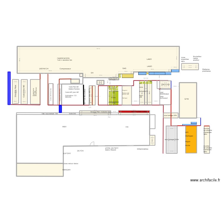 plan site marquage . Plan de 31 pièces et 135 m2