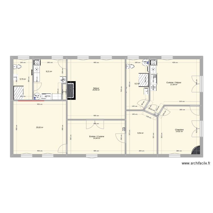 Phoebus-base-R1. Plan de 10 pièces et 127 m2