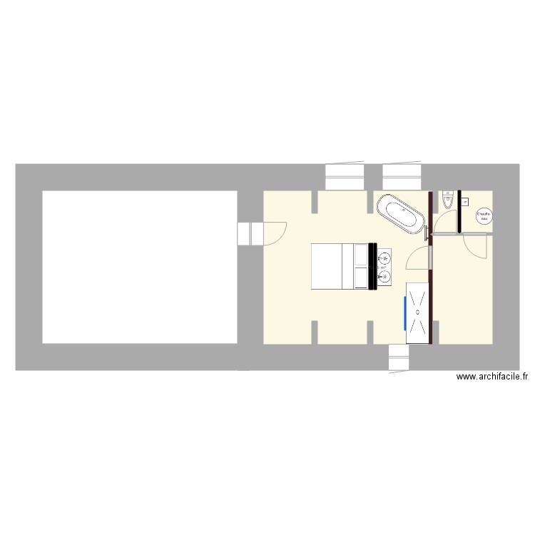 suite parentale. Plan de 0 pièce et 0 m2