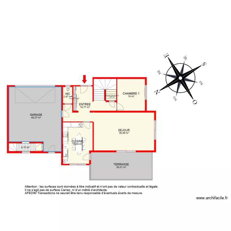BI 6561 RDC bis . Plan de 