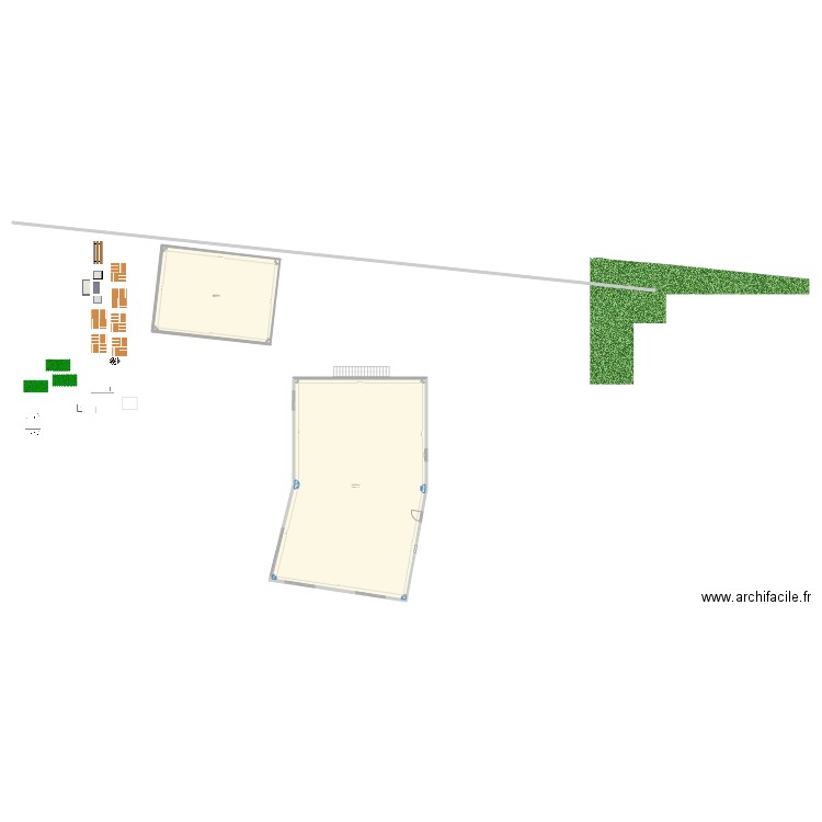 implantation. Plan de 0 pièce et 0 m2