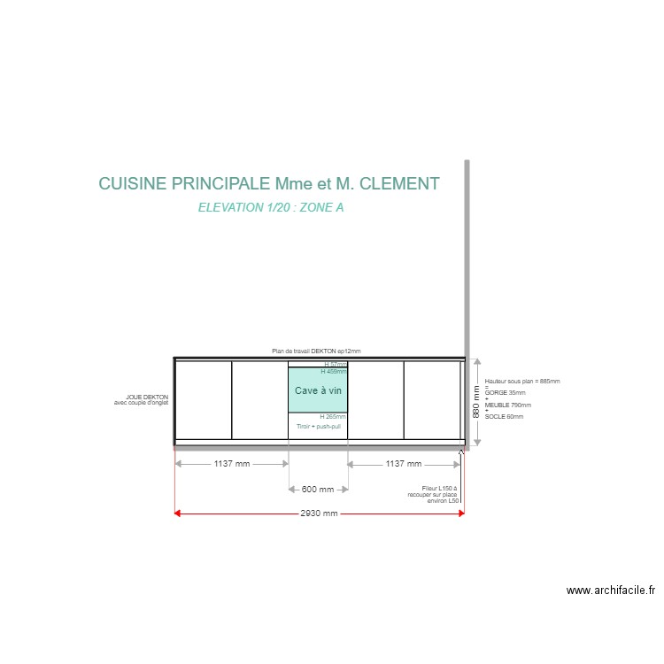 ELEVATION CLEMENT ZONE A. Plan de 0 pièce et 0 m2