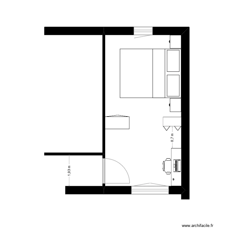 Chambre 2. Plan de 0 pièce et 0 m2 Chambre 2. Plan de 0 pièce et 0 m2