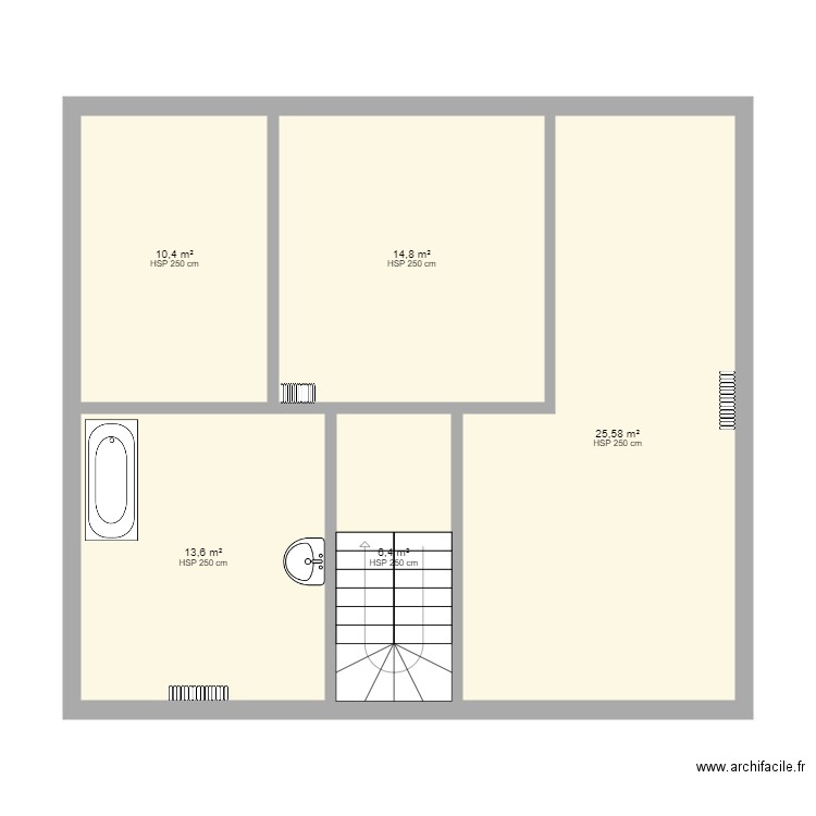 Plan etage COLLET. Plan de 0 pièce et 0 m2