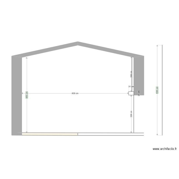plan de coupe 2. Plan de 0 pièce et 0 m2
