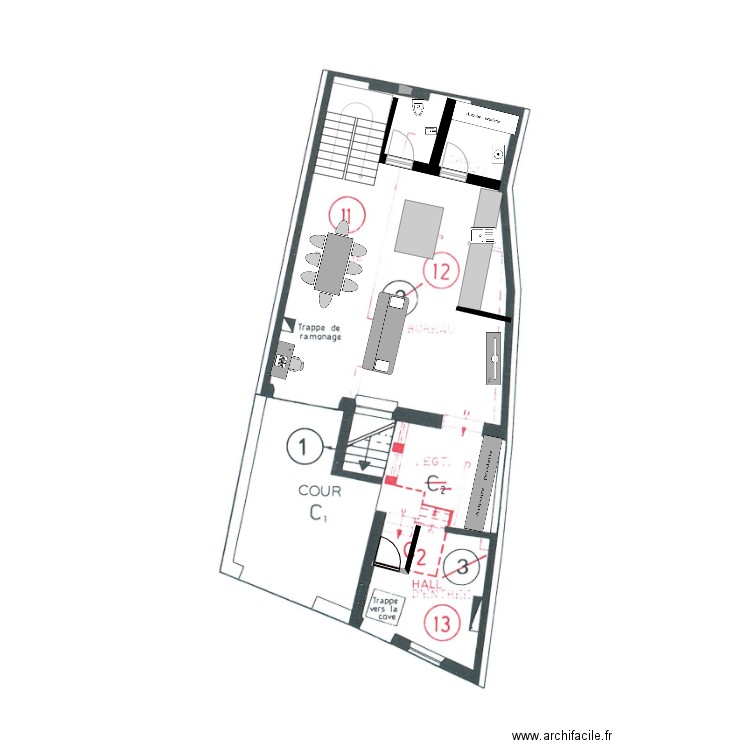 RDC 6 impasse 2.0. Plan de 0 pièce et 0 m2