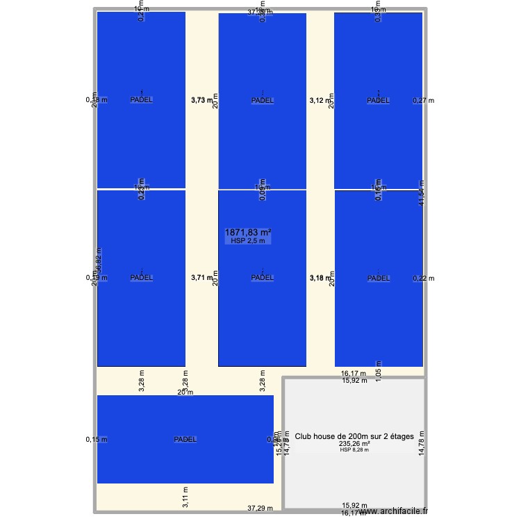 AVIGNON. Plan de 2 pièces et 2107 m2