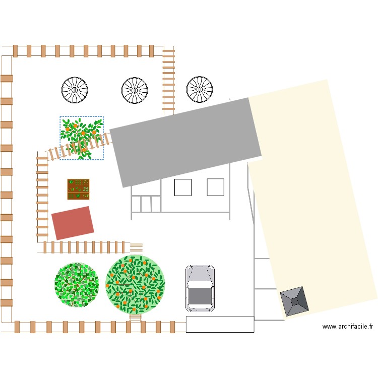 maison extérieur. Plan de 0 pièce et 0 m2