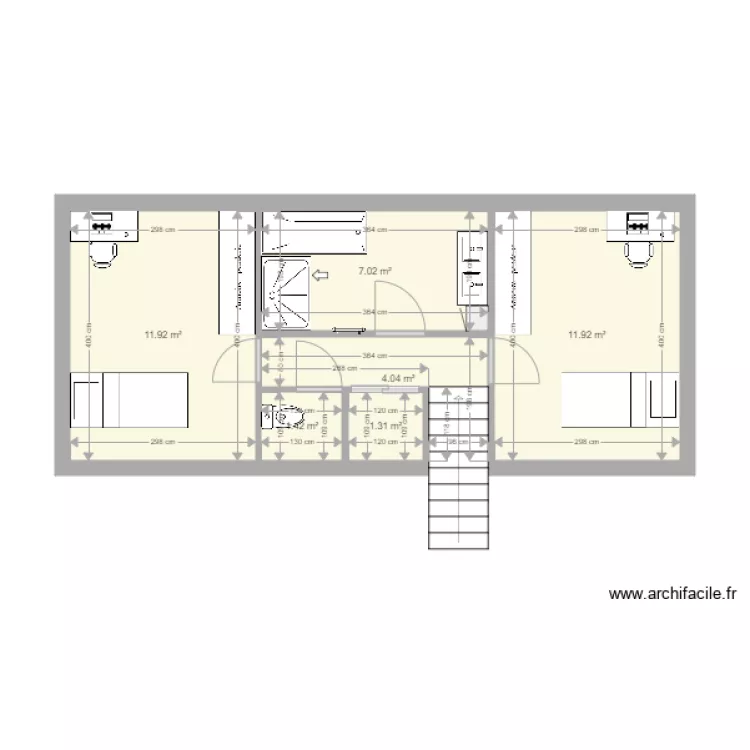 etage Alex model 22. Plan de 