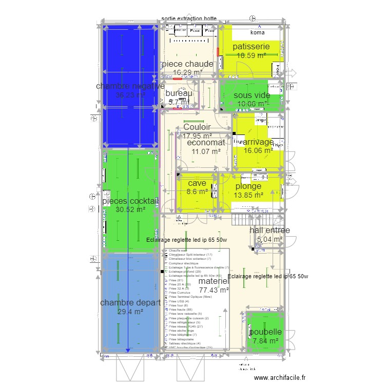 plan montussan v18 elect. Plan de 35 pièces et 607 m2