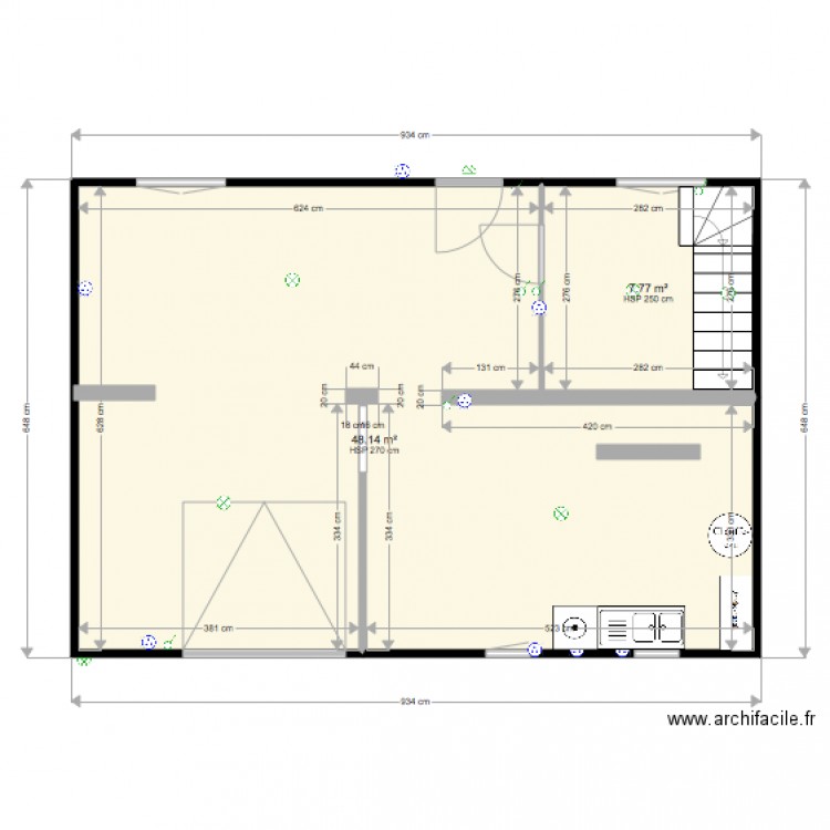 Sous sol LE CHESNAY V2. Plan de 0 pièce et 0 m2