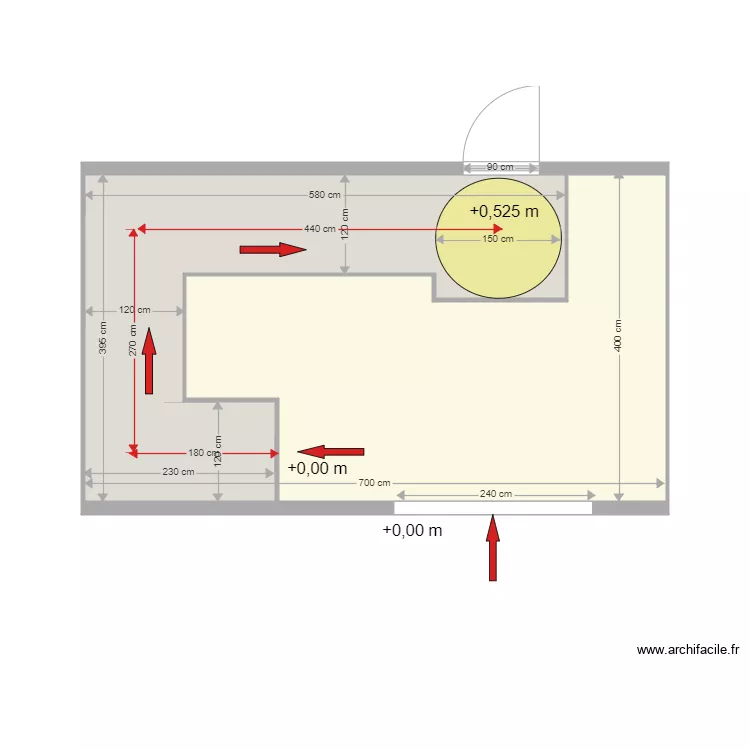 Jardin les Frangines. Plan de 