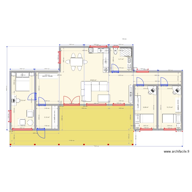 105-1 новый. Plan de 0 pièce et 0 m2