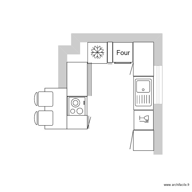 cuisine - plan 2. Plan de 0 pièce et 0 m2