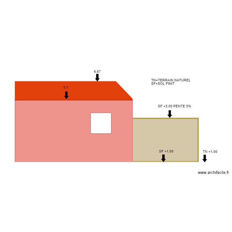 FACADE EST. Plan de 0 pièce et 0 m2