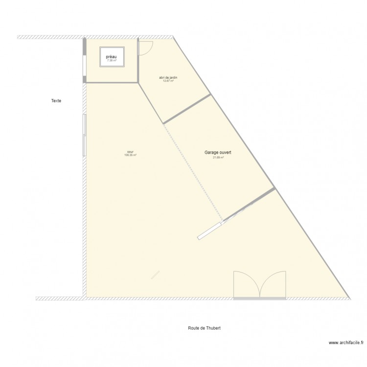 plan 13 Thubert Jak plan de masse. Plan de 0 pièce et 0 m2