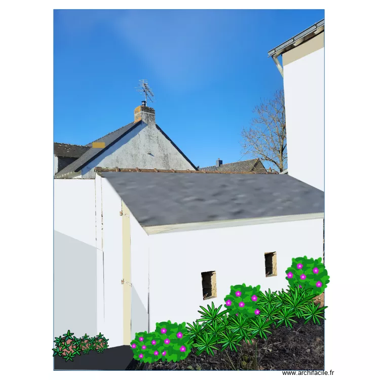 B&ucirc;cher r&eacute;nov&eacute; r&eacute;hauss&eacute; et repeint. Plan de 