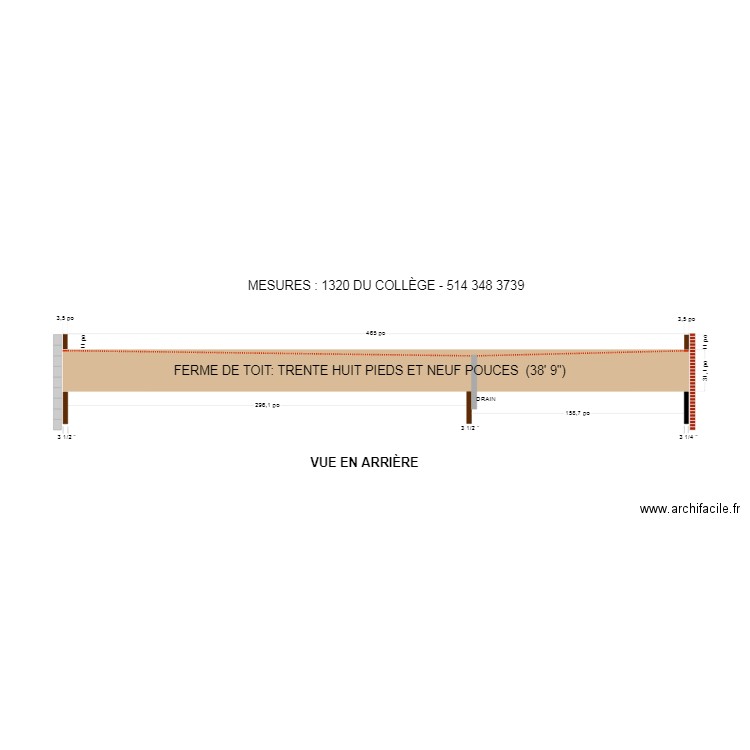 Ferme de toit v.1. Plan de 0 pièce et 0 m2